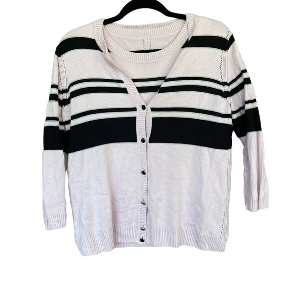 St. John tank blouse and cardigan set - Picture 9 of 12